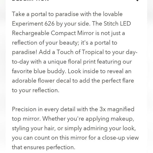 Impressions X Disney Minnie Mouse LED Rechargeable Compact Mirror - Picture 7 of 7